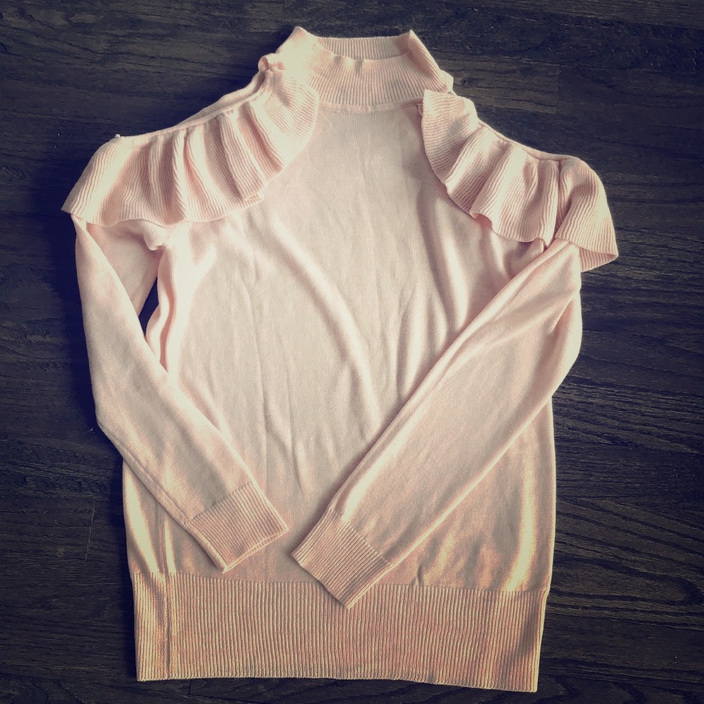 Cold shoulder sweater